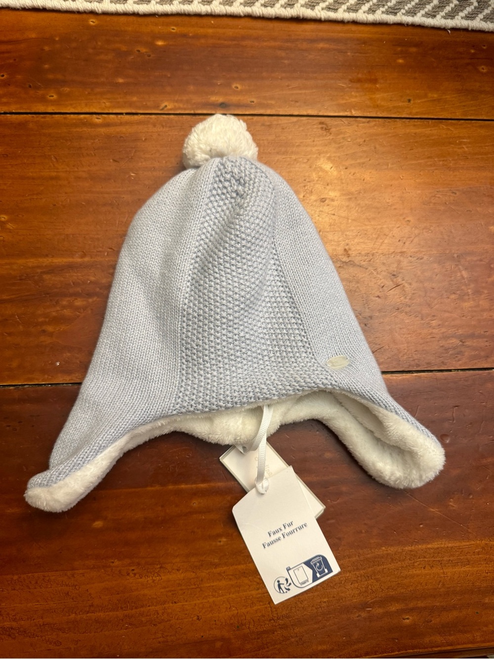 Tartine et Chocolat Baby Size 1-3 Months T1 Cotton Wool Cashmere Blend Hat